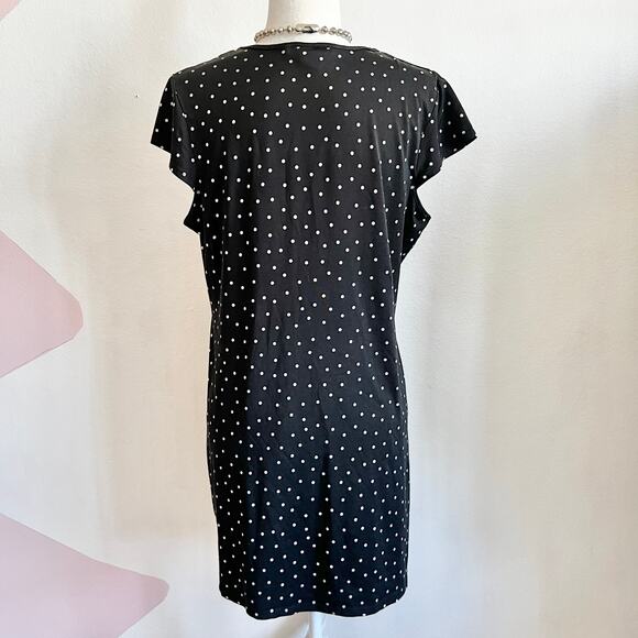 Vintage Polka Dot Nightgown, Coquette Retro Balletcore Cottagecore Medium - Picture 3 of 6